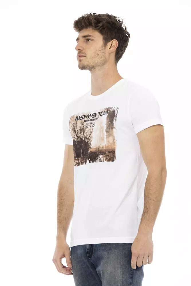 Trussardi Action Men's White Cotton T-Shirt