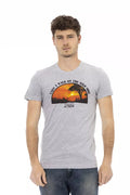 Trussardi Action Men's Grey Cotton T-Shirt