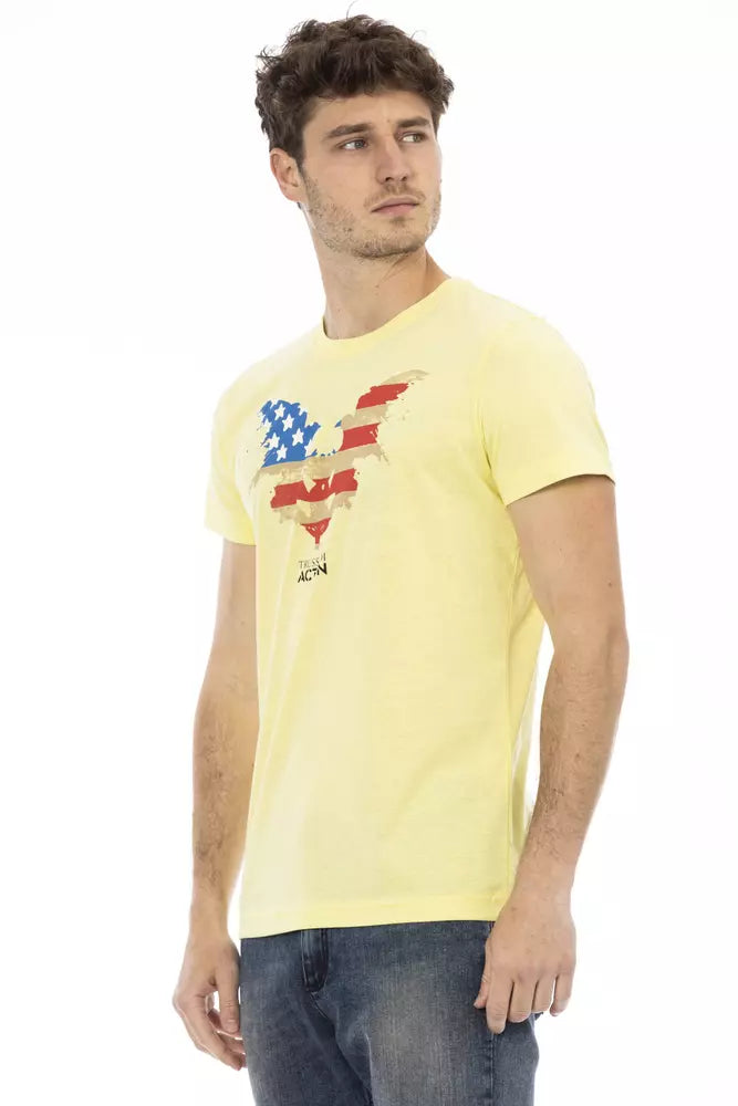 Trussardi Action Men's Yellow Cotton T-Shirt