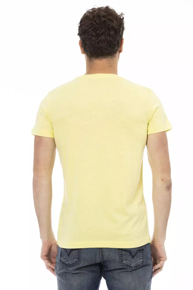 Trussardi Action Men's Yellow Cotton T-Shirt