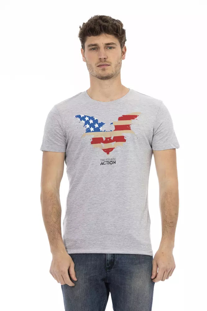Trussardi Action Men's Grey Cotton T-Shirt