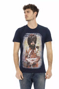 Men's Trussardi Action Cotton T-Shirt in Blue
