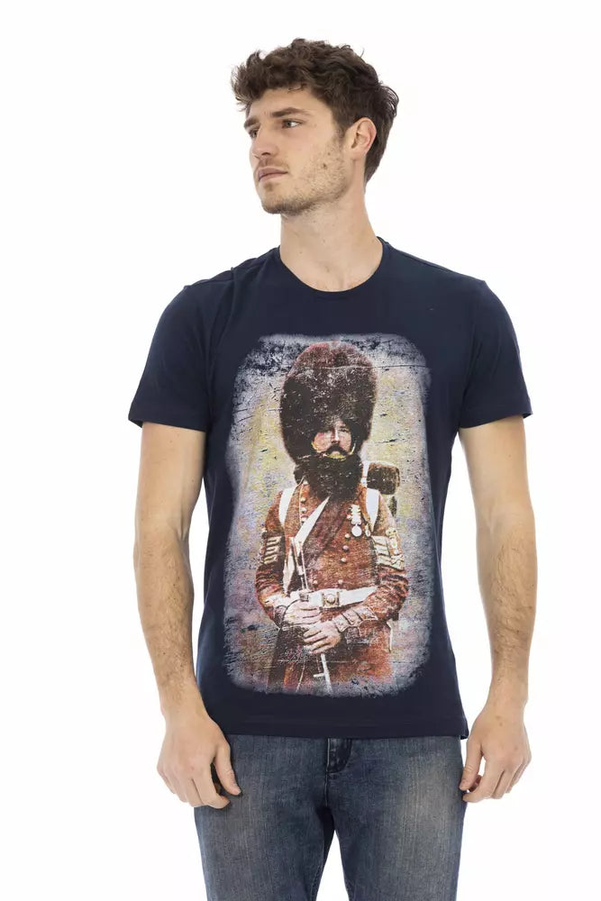 Men's Trussardi Action Cotton T-Shirt in Blue