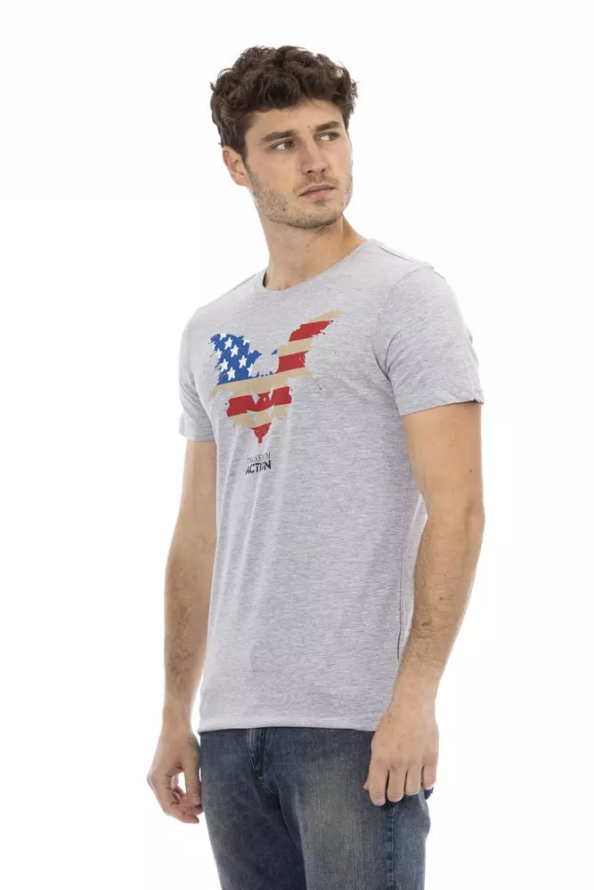 Trussardi Action Men's Grey Cotton T-Shirt