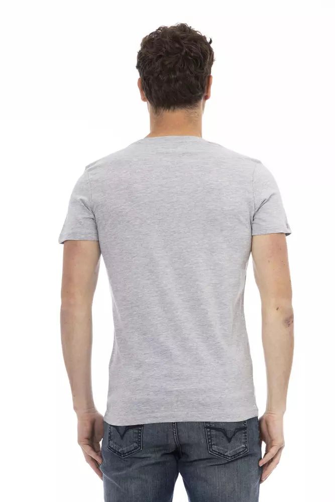 Trussardi Action Men's Grey Cotton T-Shirt