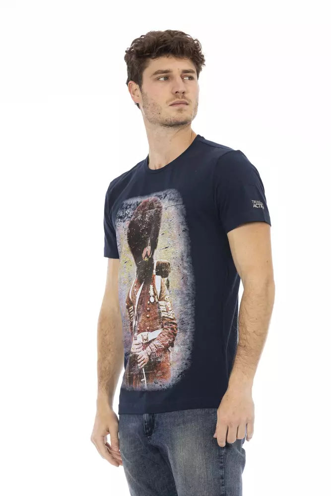 Men's Trussardi Action Cotton T-Shirt in Blue