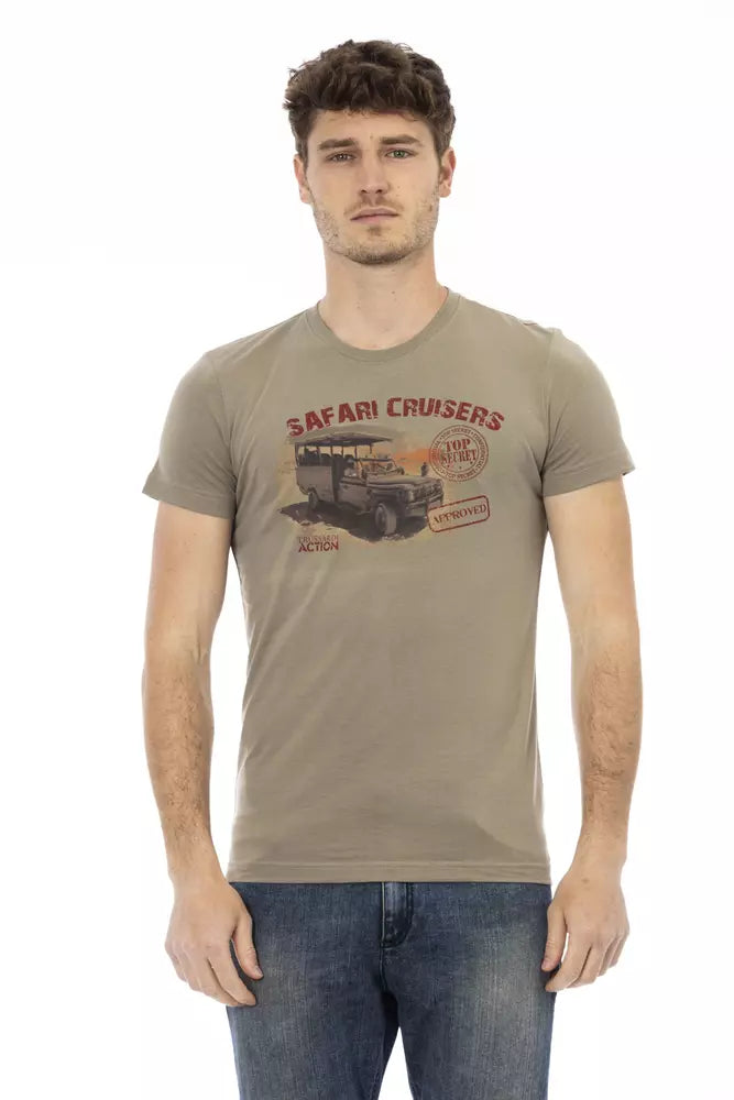 Trussardi Action Men's Green Cotton T-Shirt