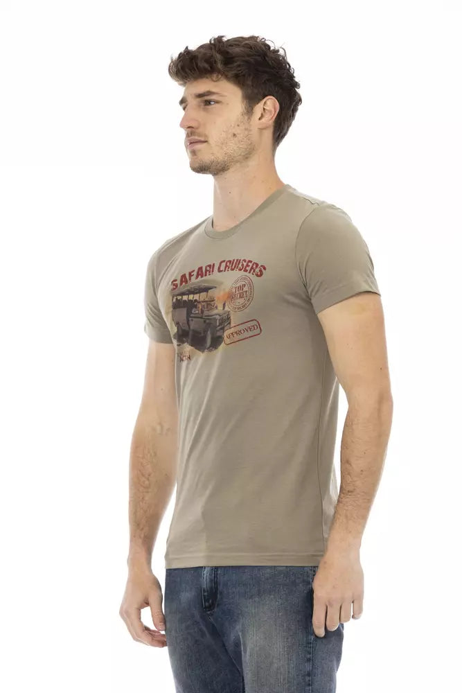 Trussardi Action Men's Green Cotton T-Shirt