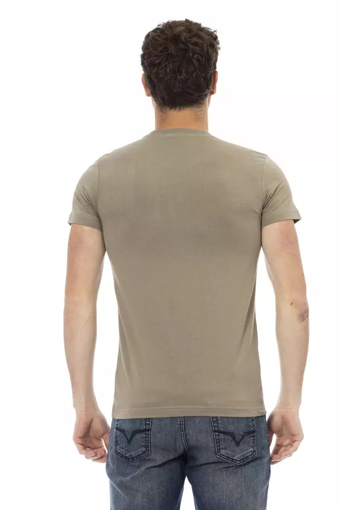 Trussardi Action Men's Green Cotton T-Shirt