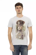 Trussardi Action Men's Gray Cotton T-Shirt