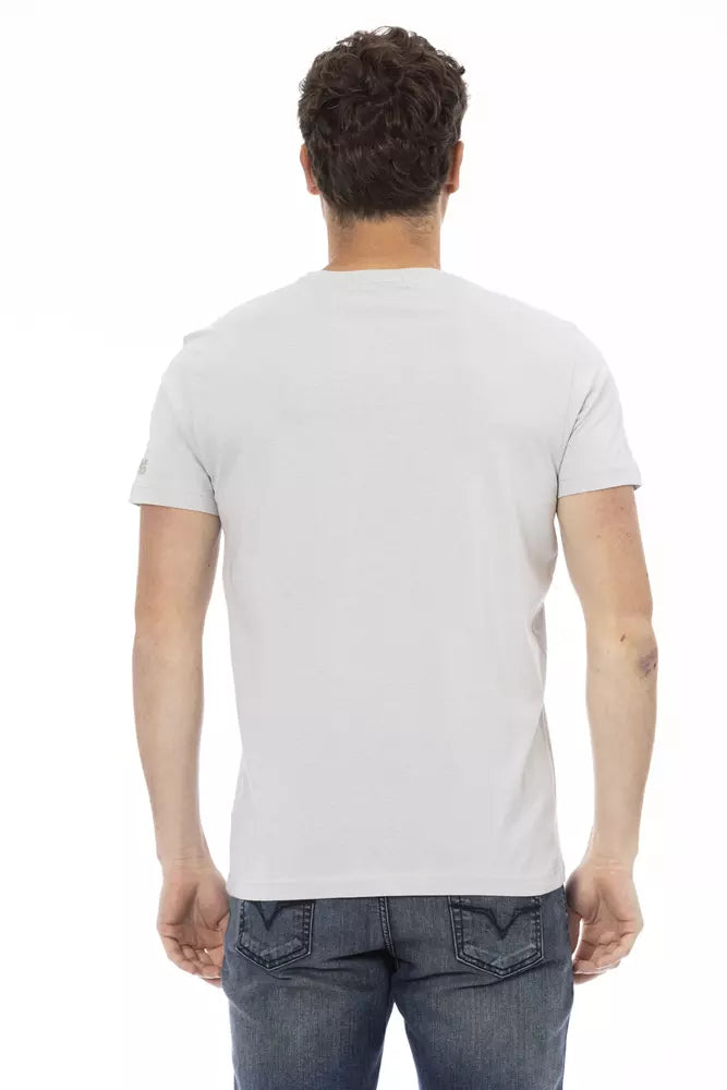 Trussardi Action Men's Gray Cotton T-Shirt
