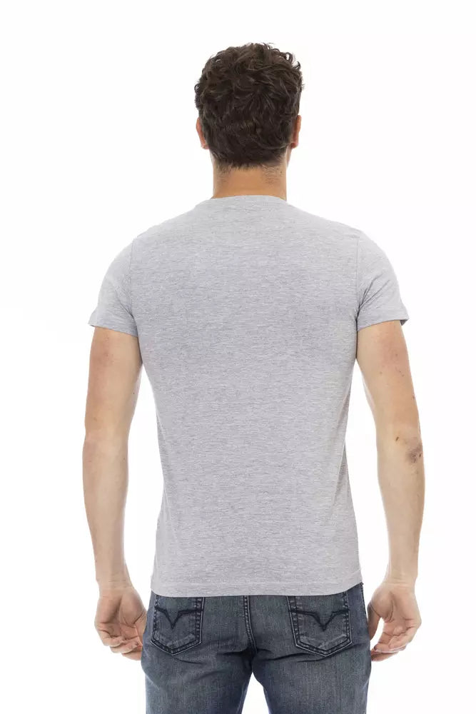 Trussardi Action Men's Gray Cotton T-Shirt