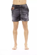 Just Cavalli Badehose aus schwarzem Polyester