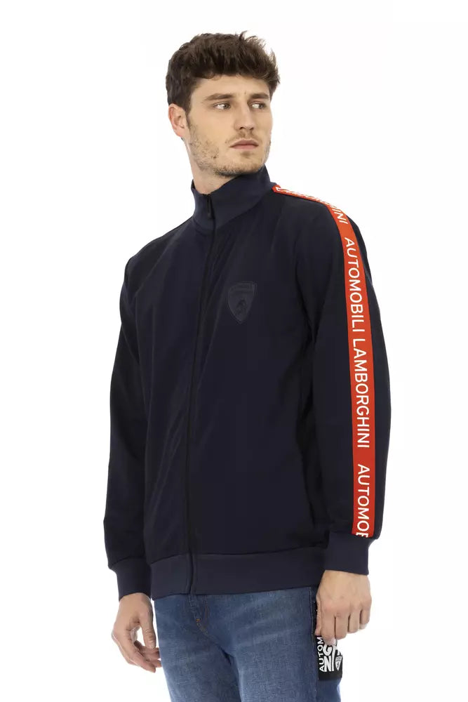 Automobili Lamborghini Men's Blue Polyester Sweatshirt