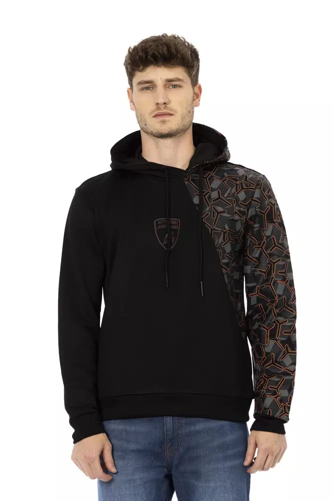 Automobili Lamborghini Black Men's Cotton Hoodie