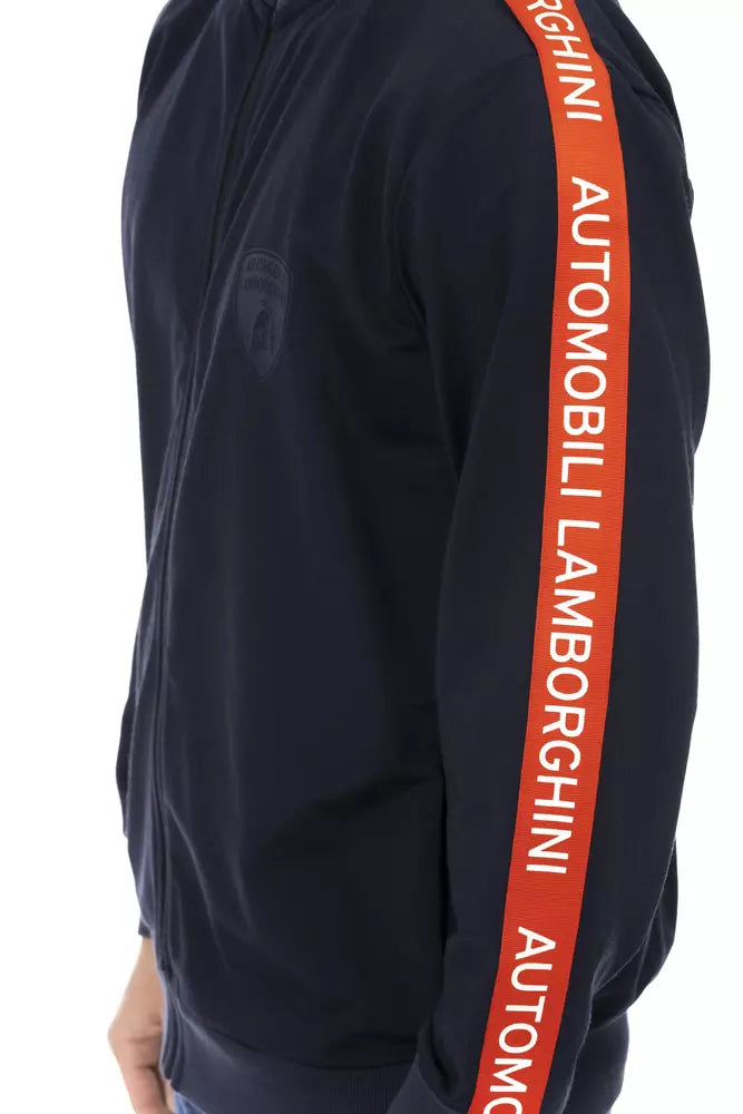 Automobili Lamborghini Men's Blue Polyester Sweatshirt
