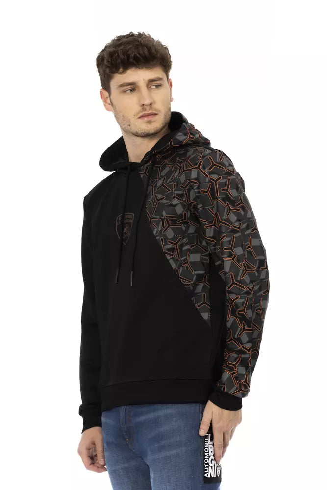 Automobili Lamborghini Black Men's Cotton Hoodie