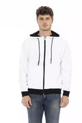 Baldinini Trend Weißer Baumwoll-Pullover für Herren