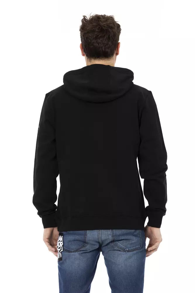 Men's Automobili Lamborghini Black Cotton Hoodie