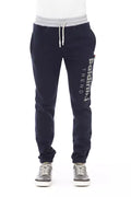 Baldinini Trend Men's Blue Cotton Sports Trousers