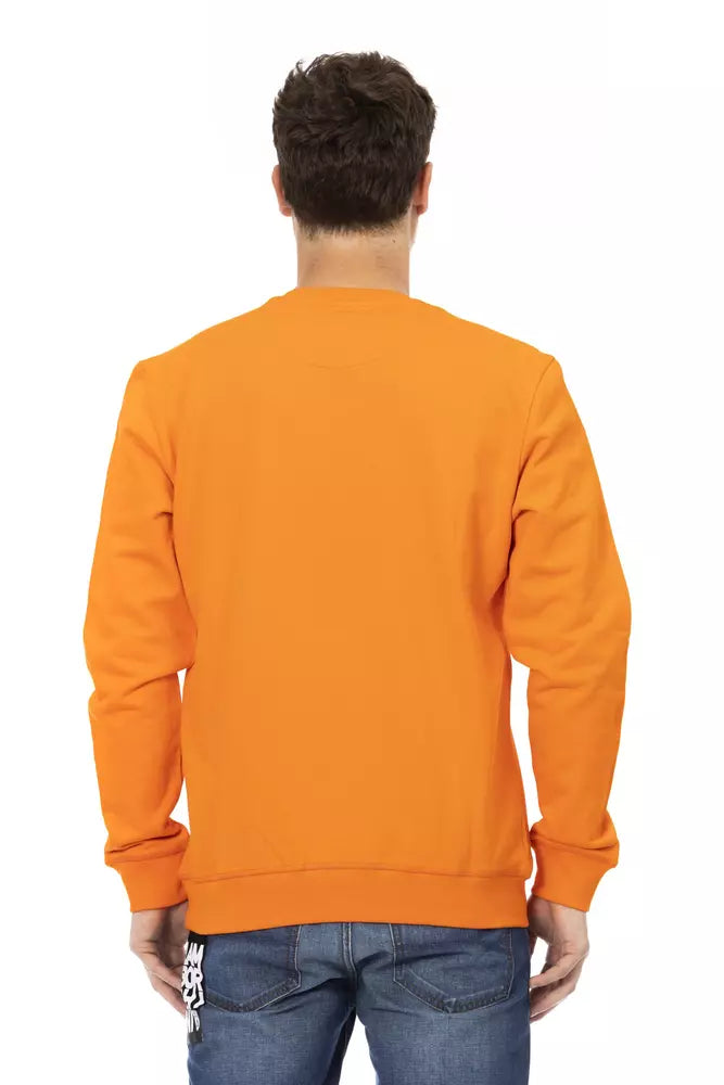 Automobili Lamborghini Men's Orange Cotton Jumper