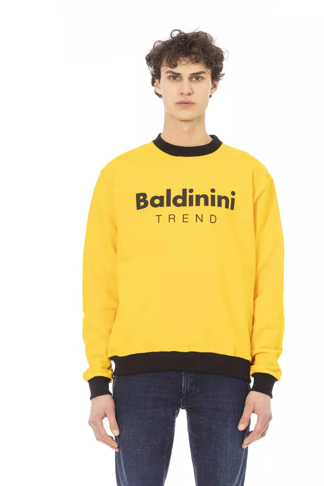 Baldinini Trend Men's Yellow Cotton Sweater