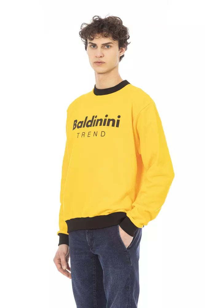 Baldinini Trend Men's Yellow Cotton Sweater