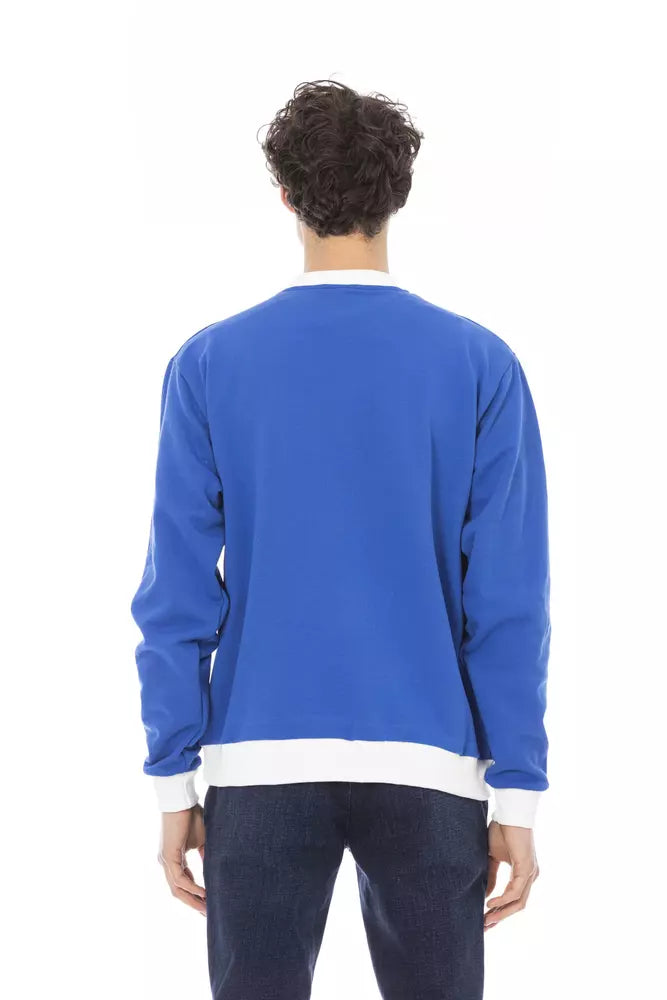 Baldinini Trend Blauer Baumwoll-Pullover für Herren