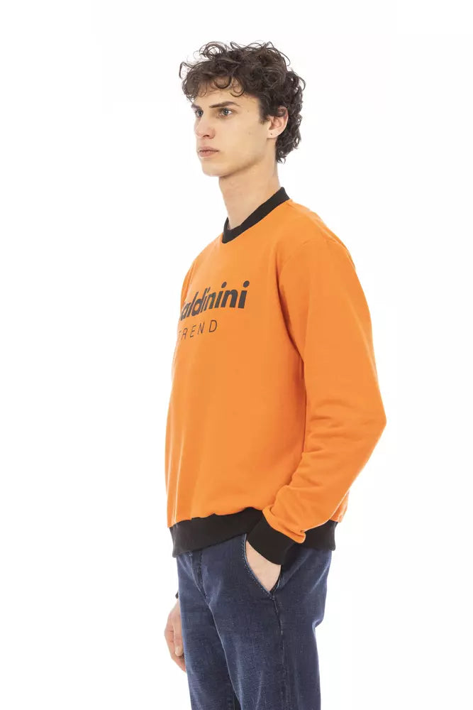 Baldinini Trend Orange Men's Cotton Sweater