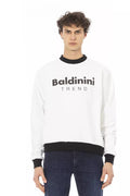 Baldinini Trend Weißer Baumwoll-Pullover für Herren