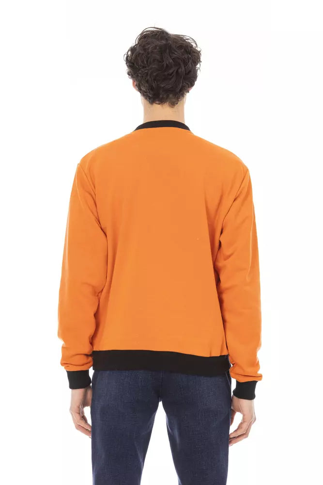 Baldinini Trend Orange Men's Cotton Sweater