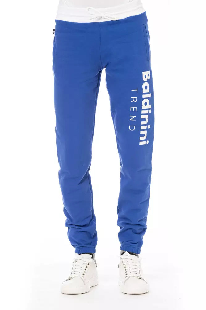 Baldinini Trend Men's Blue Cotton Joggers