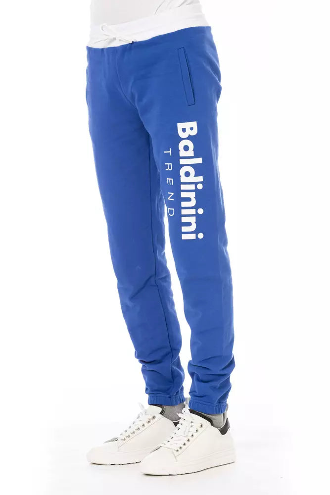 Baldinini Trend Men's Blue Cotton Joggers