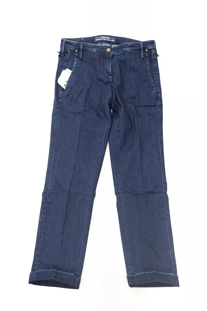 Jacob Cohen Blaue Baumwoll-Jeans für Damen