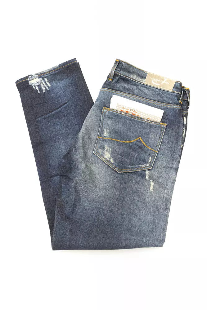 Jacob Cohen Blaue Baumwolljeans & Hose