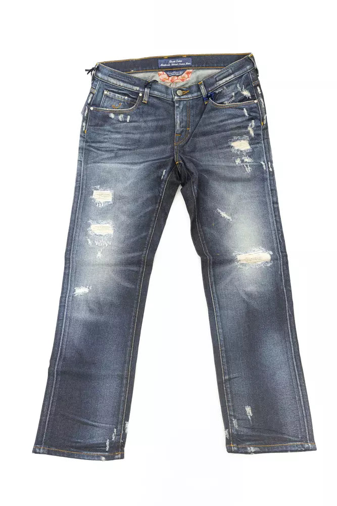 Jacob Cohen Blaue Baumwolljeans & Hose