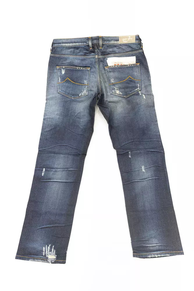 Jacob Cohen Blaue Baumwolljeans & Hose