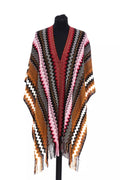 Missoni Woll-Poncho für Damen mit bunten Farben