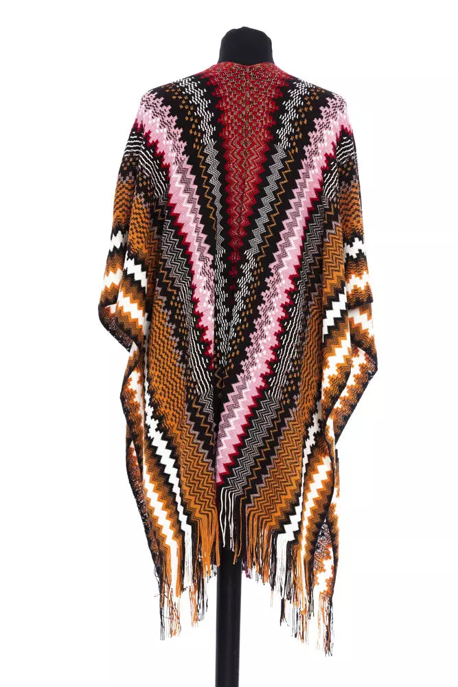 Missoni Woll-Poncho für Damen mit bunten Farben
