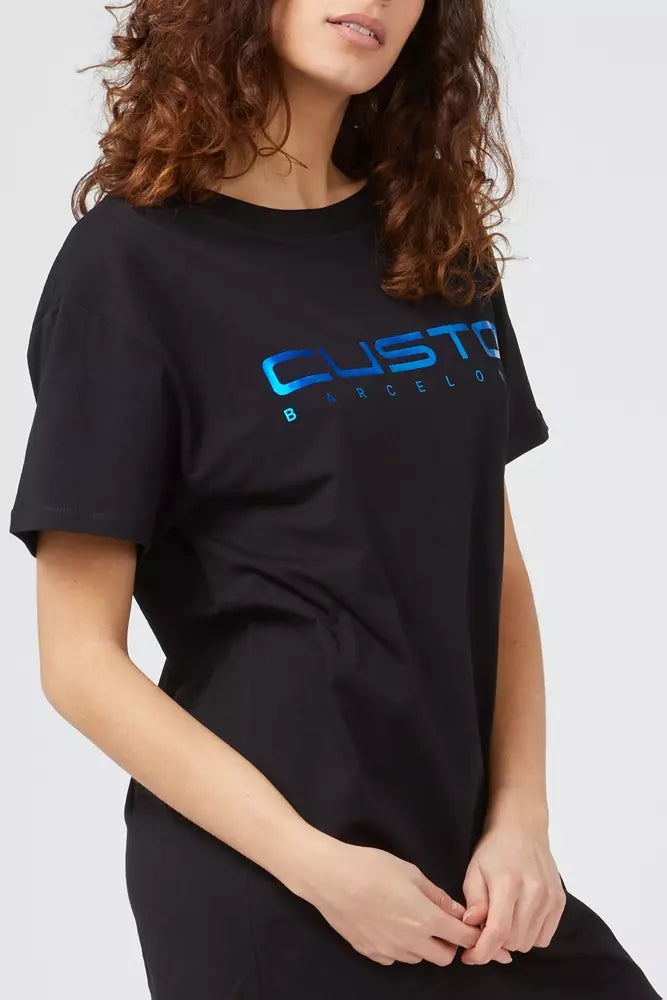 Custo Barcelona Damen-T-Shirt aus Baumwolle in Blau