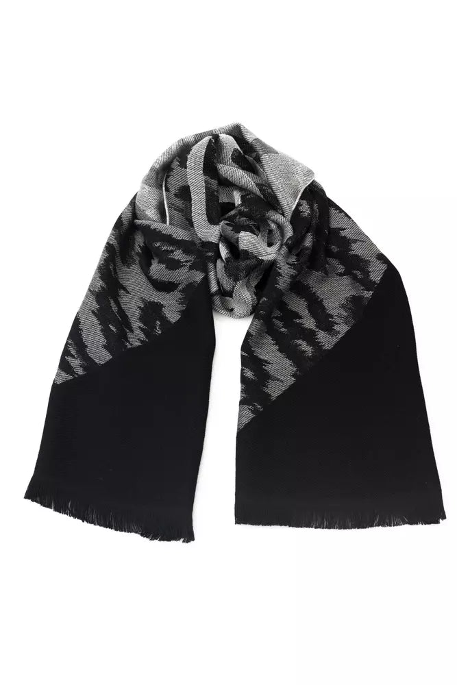 Cavalli Class Grauer Wollschal für Herren