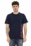 Men's Bikkembergs Cotton T-Shirt in Blue