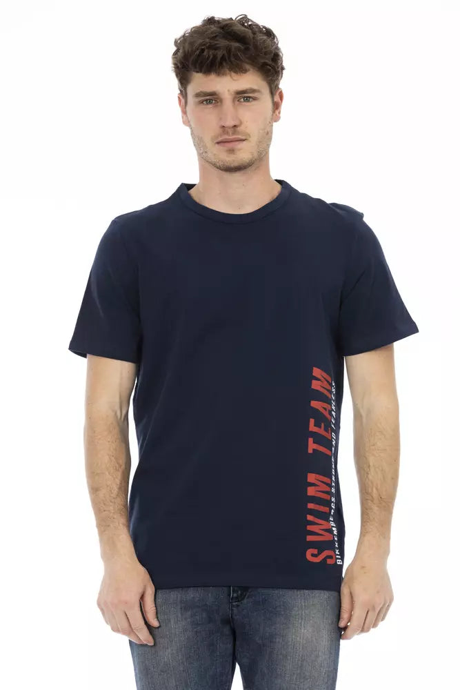Men's Bikkembergs Cotton T-Shirt in Blue