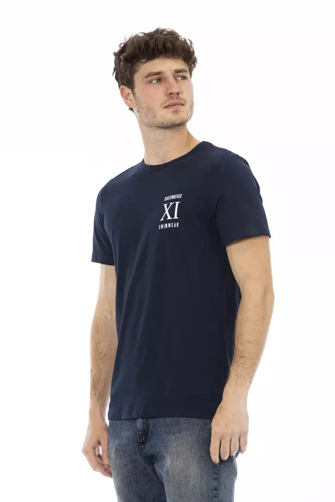 Men's Bikkembergs Cotton T-Shirt in Blue