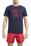 Bikkembergs Blu Baumwoll-T-Shirt für Herren