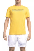 Bikkembergs Men's Yellow Cotton T-Shirt