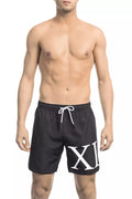 Bikkembergs Men's Black Polyester Swim Shorts