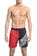 Bikkembergs Men's Red Polyester Swim Shorts