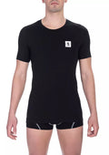 Bikkembergs Men's Black Cotton T-Shirt Double Pack