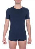 Bikkembergs Herren-T-Shirt aus Baumwolle in Blau